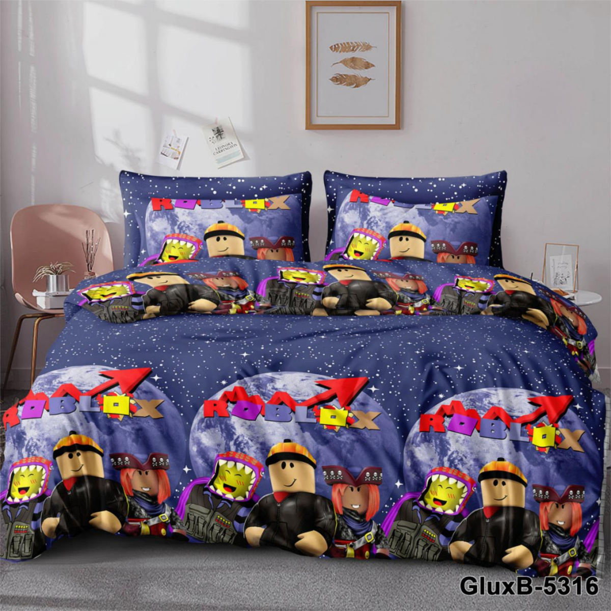 Полуторний комплект дитячої постільної білизни бязь GLUXB-5316