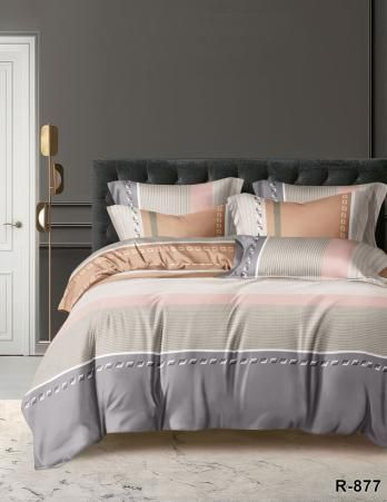 Односпальний комплект постільної білизни ранфорс R-877